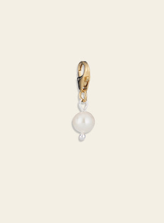 Helmi charm, keltakullattua hopeaa